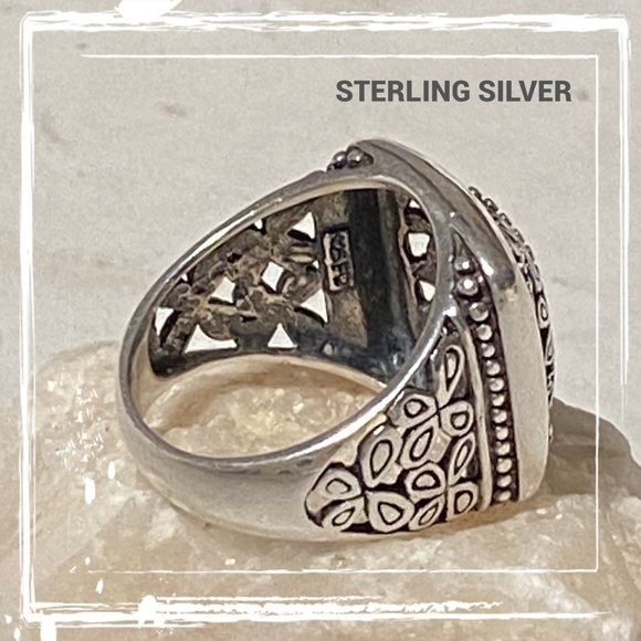 Sterling Silver Felicia Designs Filigree Ring SZ 5 3/4 - Picture 9 of 13